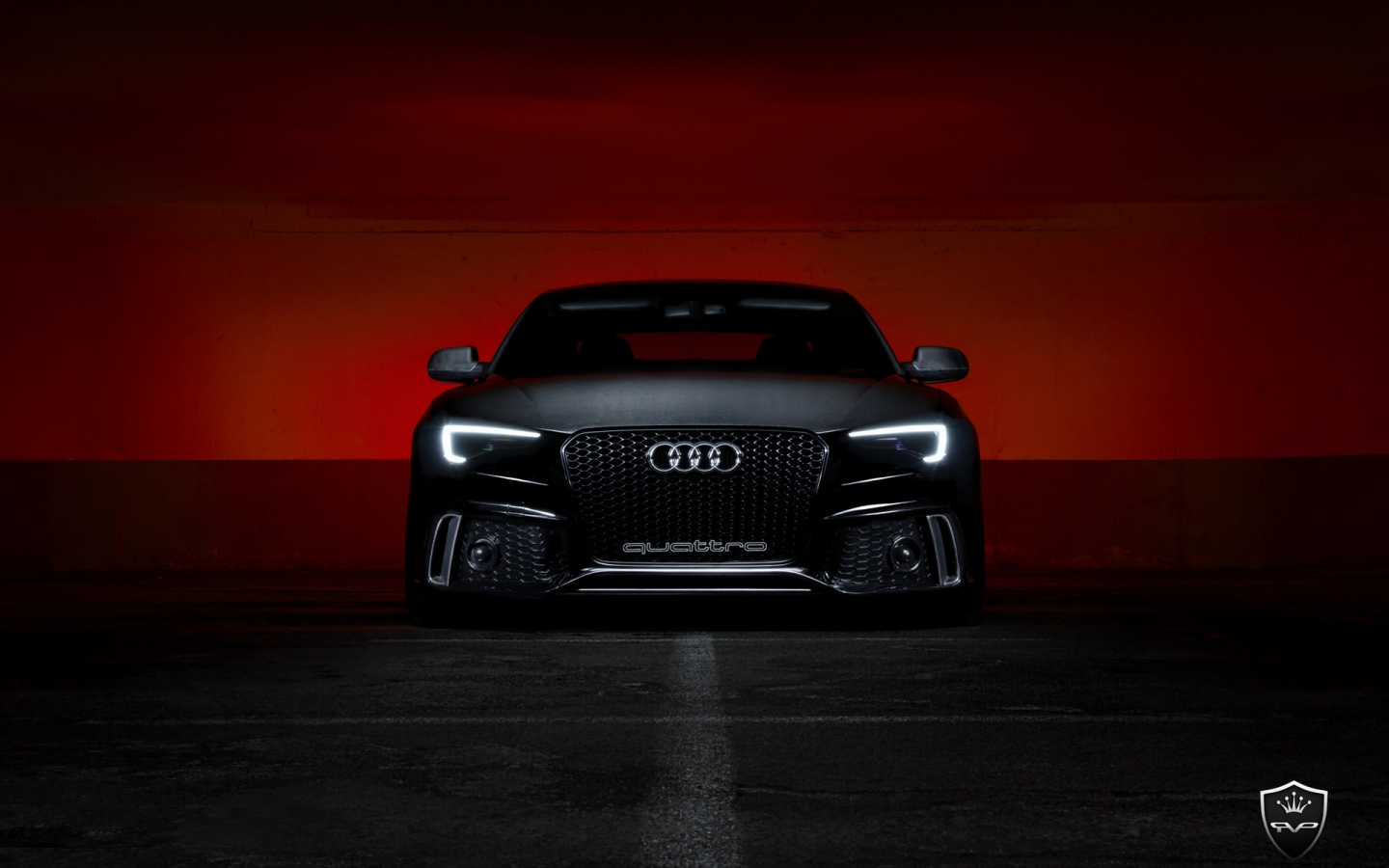 Audi S5 Black for 1440 x 900 widescreen resolution