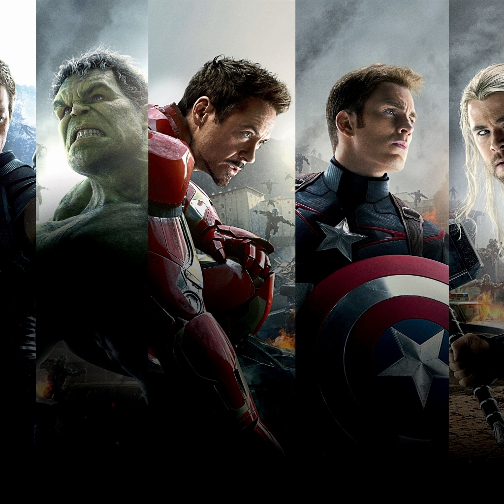 Avengers Age of Ultron for 1024 x 1024 iPad resolution