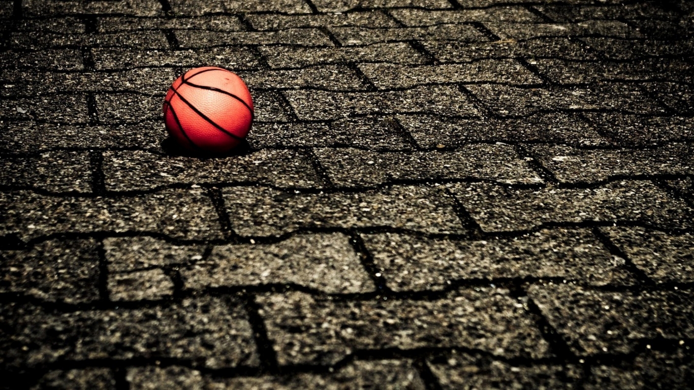 Ball on The Street for 1366 x 768 HDTV resolution