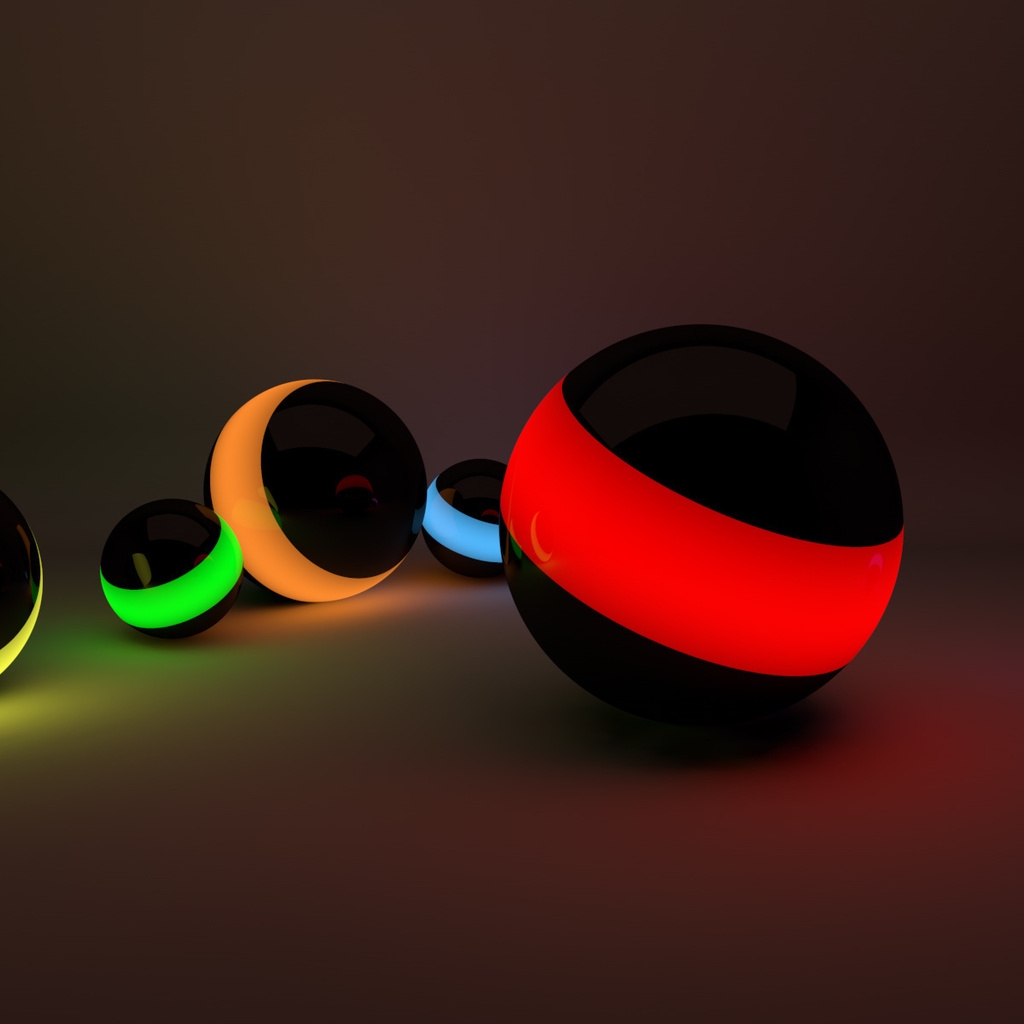 Balls Lights for 1024 x 1024 iPad resolution