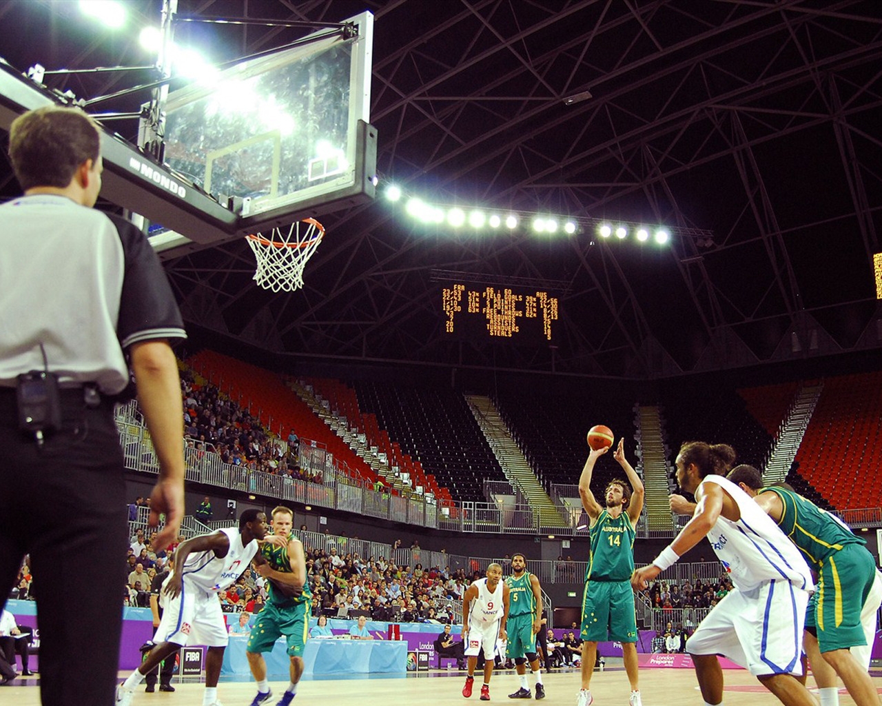 Basketball on the Olympic Park for 1280 x 1024 resolution
