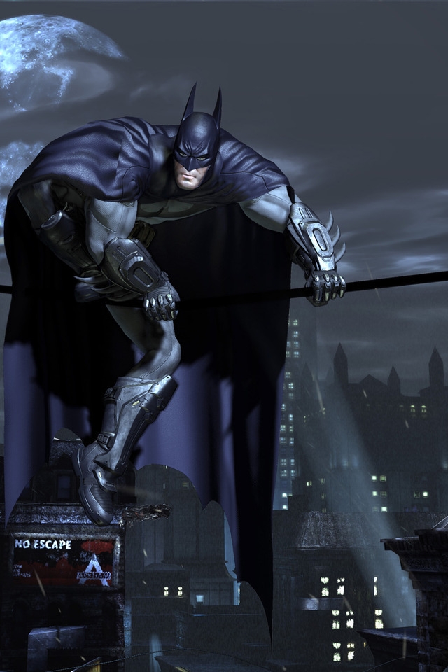 Batman Alone for 640 x 960 iPhone 4 resolution