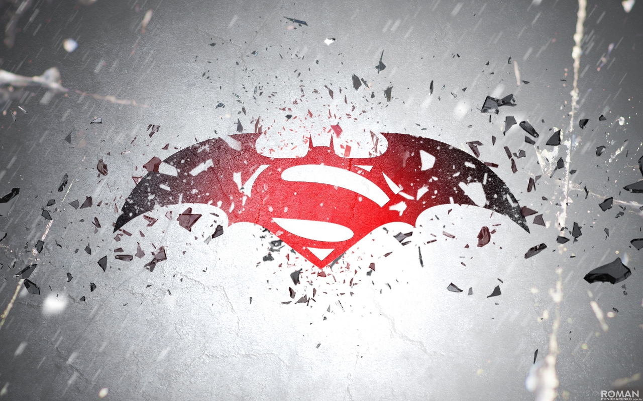 Batman vs Superman Awesome Logo for 1280 x 800 widescreen resolution