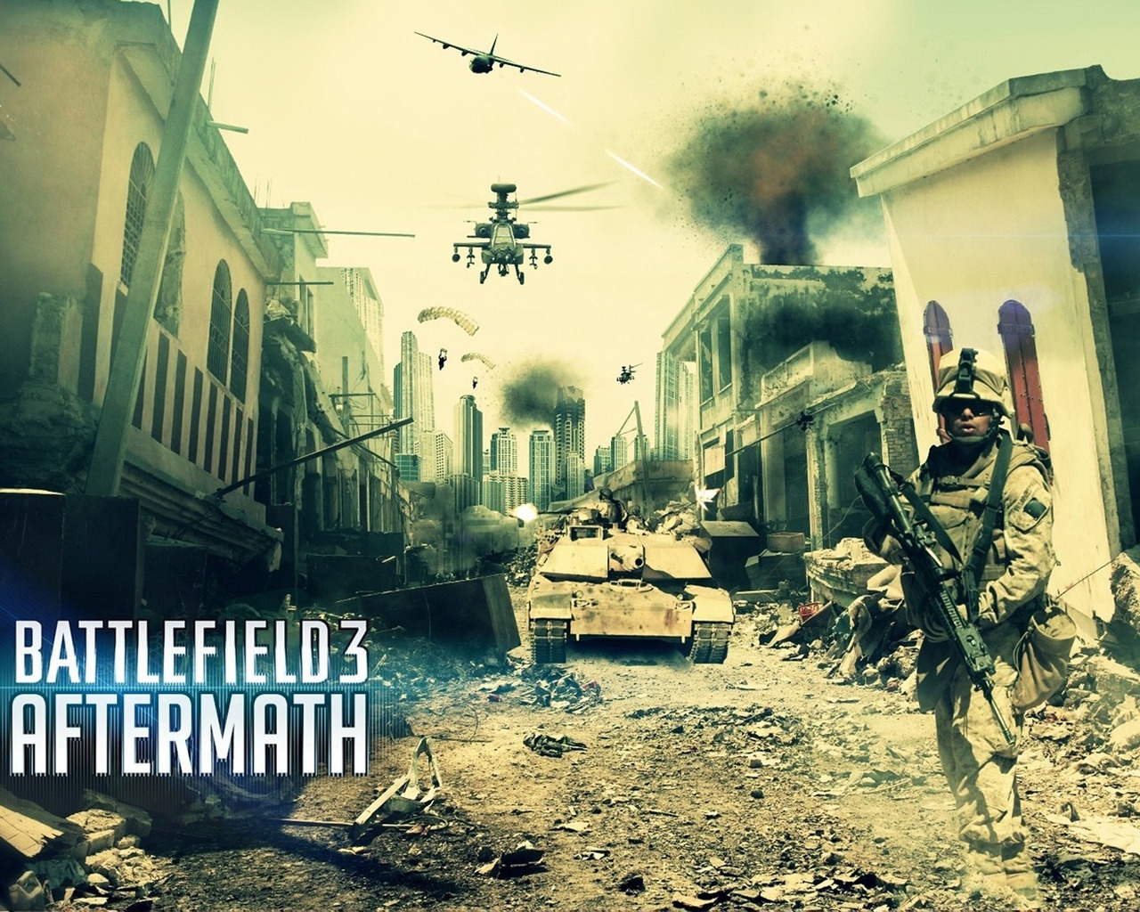 Battlefield 3 Aftermath for 1280 x 1024 resolution