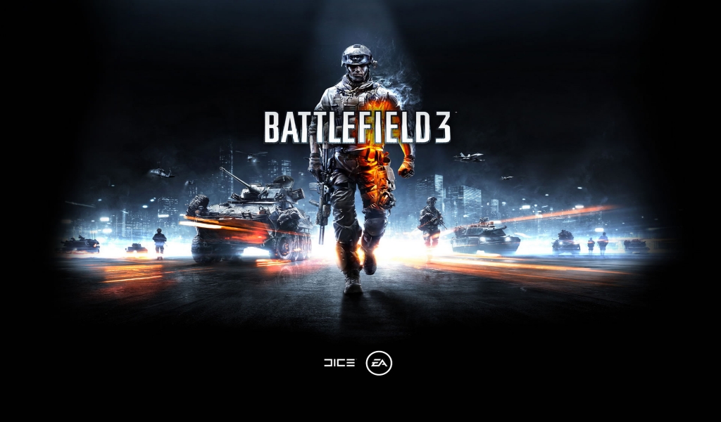Battlefield 3 Game for 1024 x 600 widescreen resolution