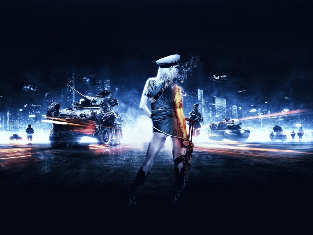 Battlefield 3 Girl for 1024 x 768 resolution