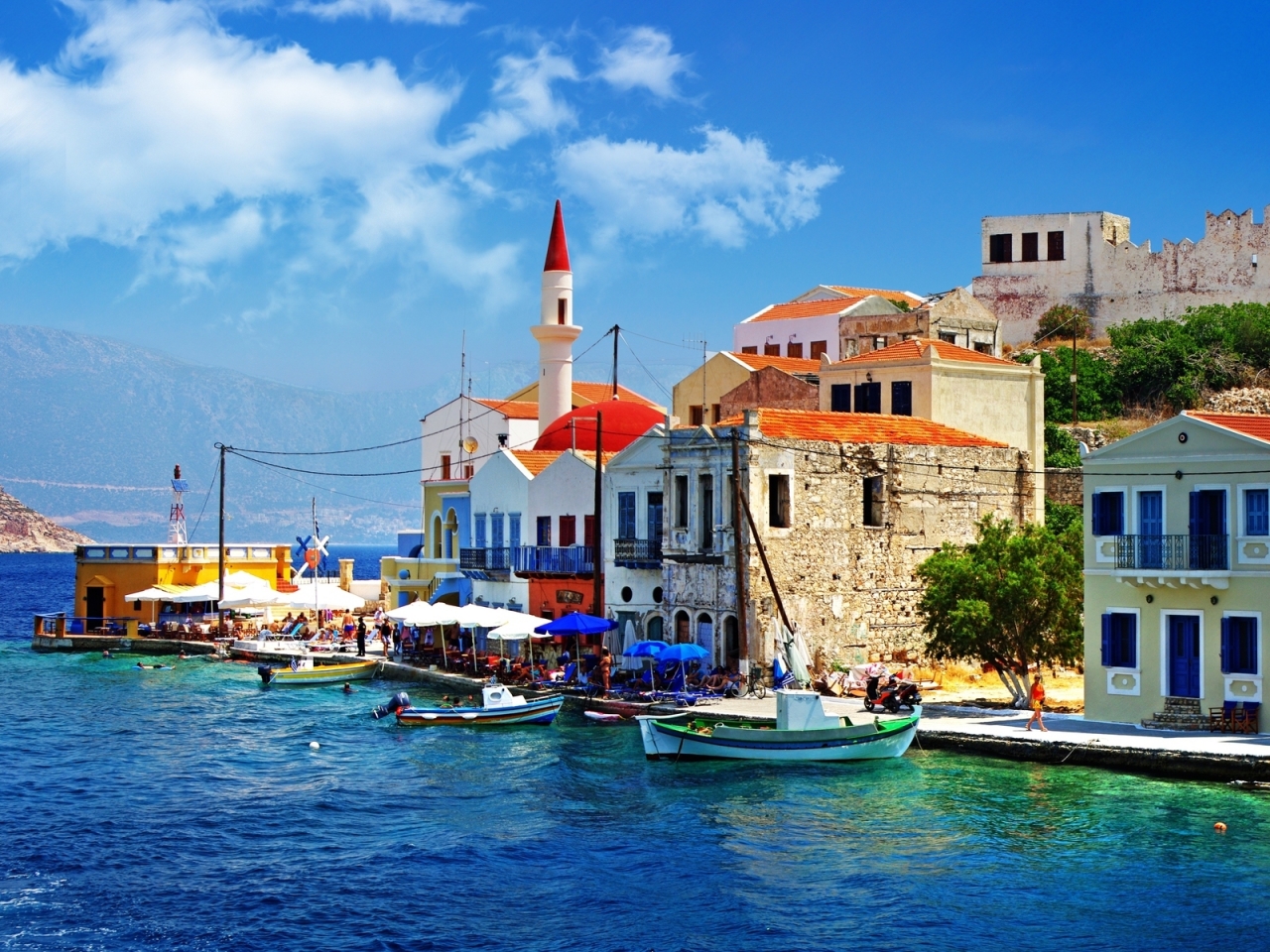 Beautiful Greece Corner for 1280 x 960 resolution
