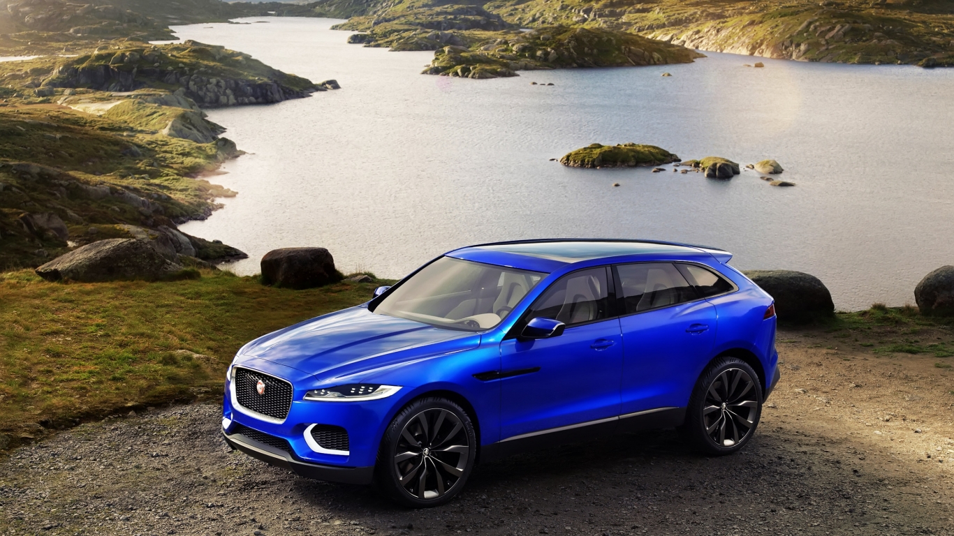 Beautiful Jaguar Crossover Concept for 1366 x 768 HDTV resolution