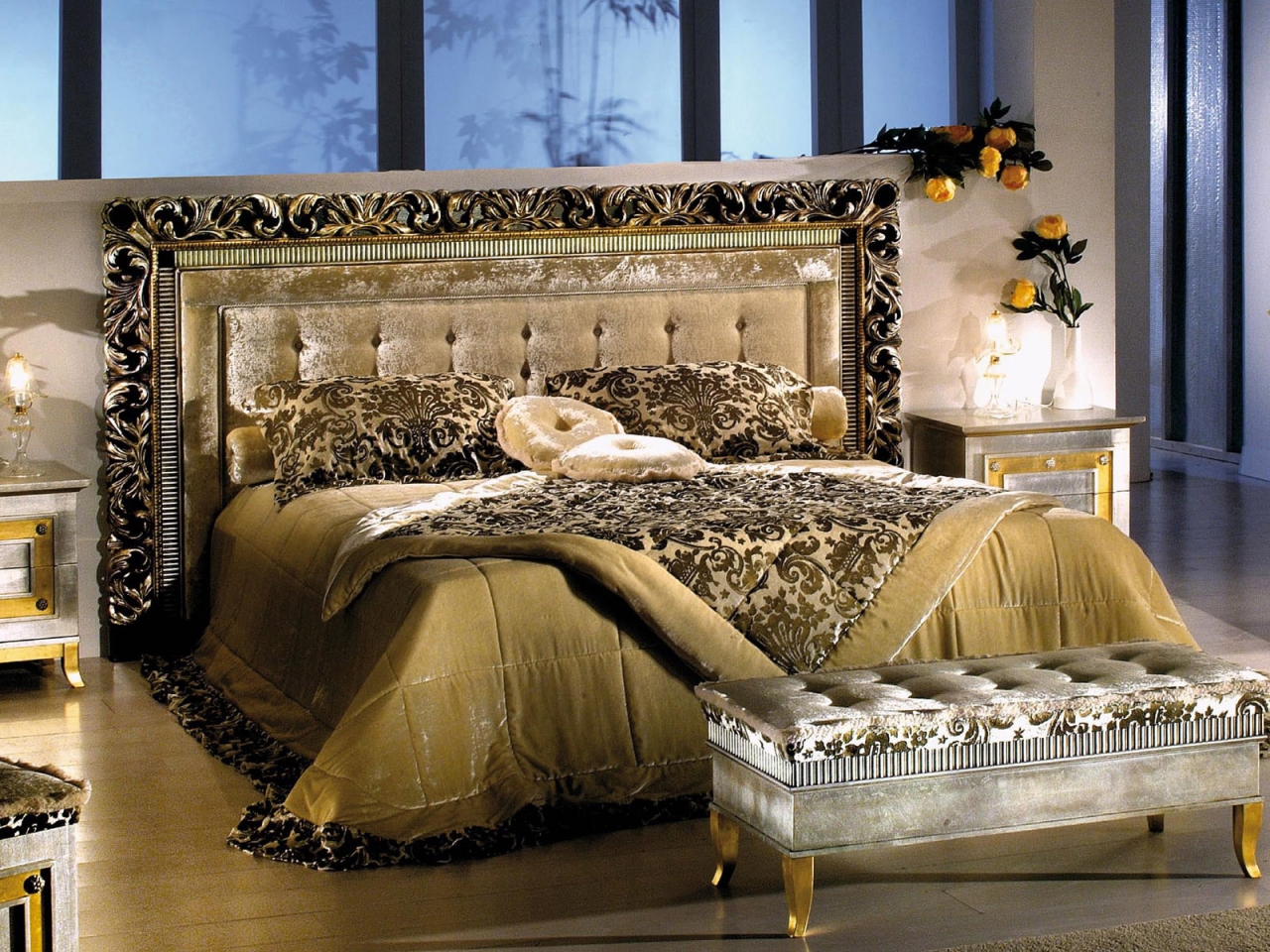 Bedroom in velvet for 1280 x 960 resolution