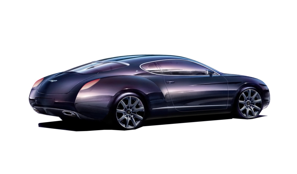 Bentley Zagato GTZ Sketch 2008 for 1024 x 600 widescreen resolution