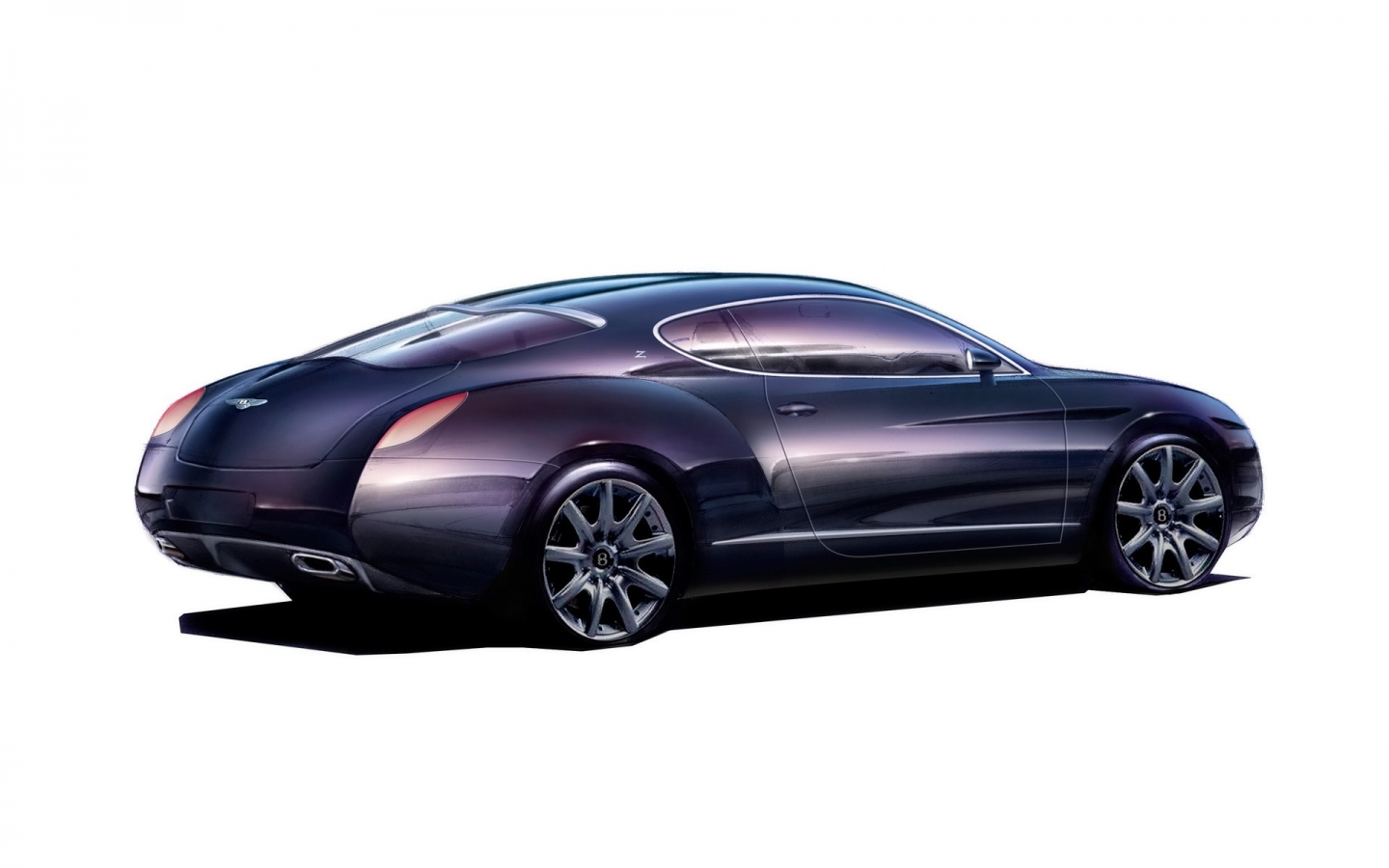Bentley Zagato GTZ Sketch 2008 for 1440 x 900 widescreen resolution