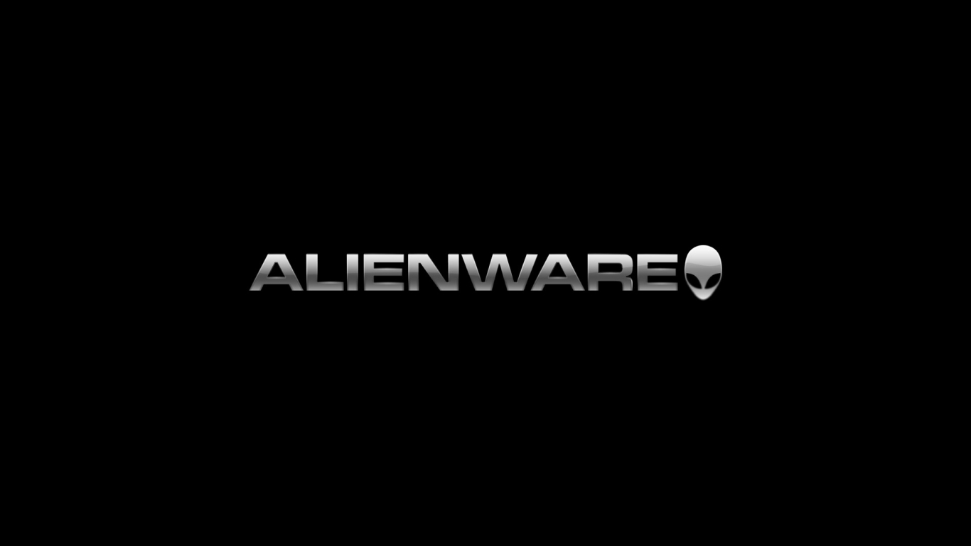 Black Alienware for 1366 x 768 HDTV resolution