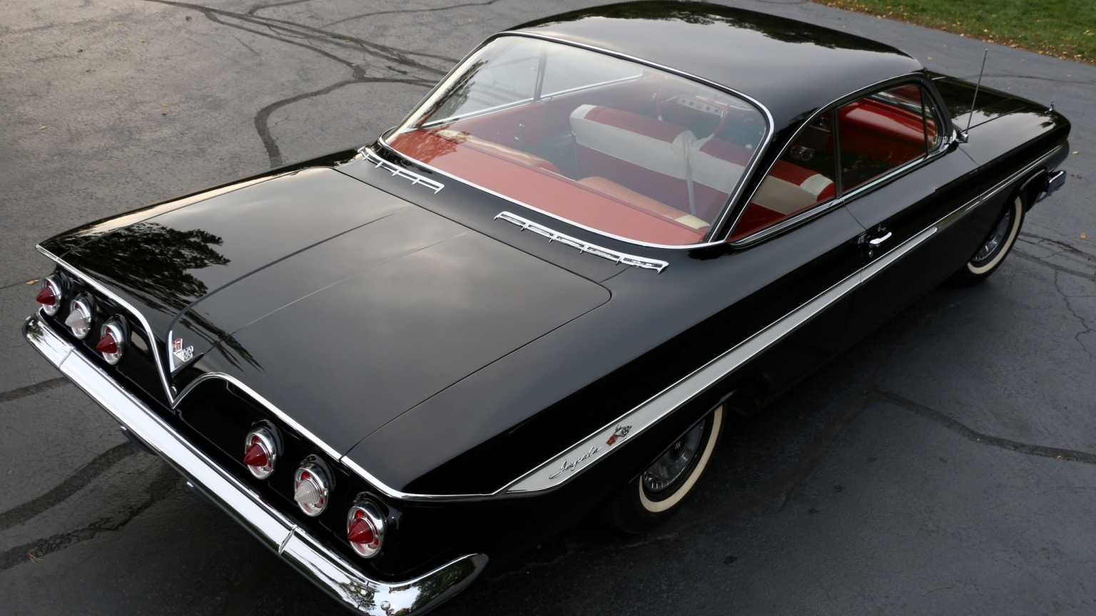 Black Chevrolet Impala 1961 for 1536 x 864 HDTV resolution