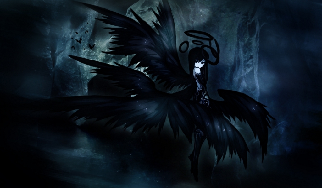 Black Rock Shooter Character for 1024 x 600 widescreen resolution