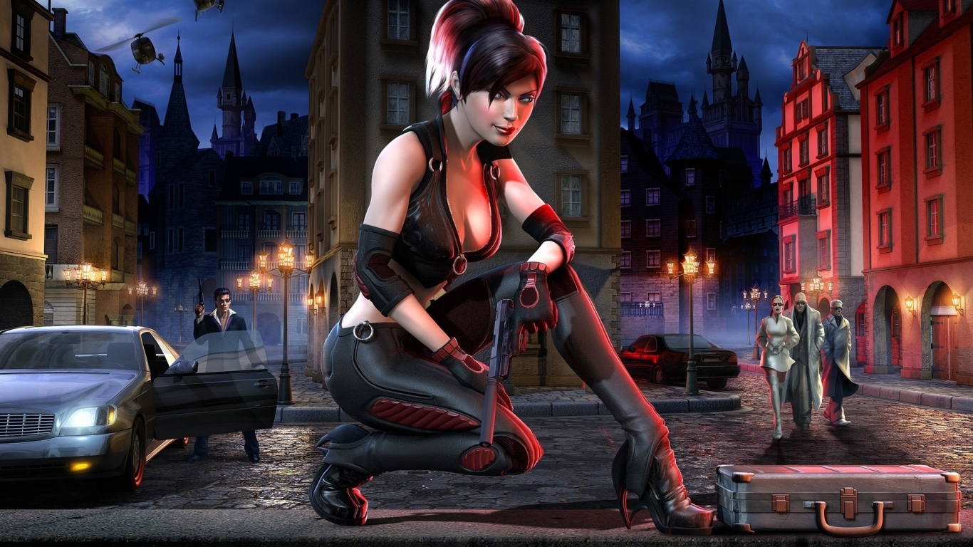 BloodRayne Character for 1366 x 768 HDTV resolution