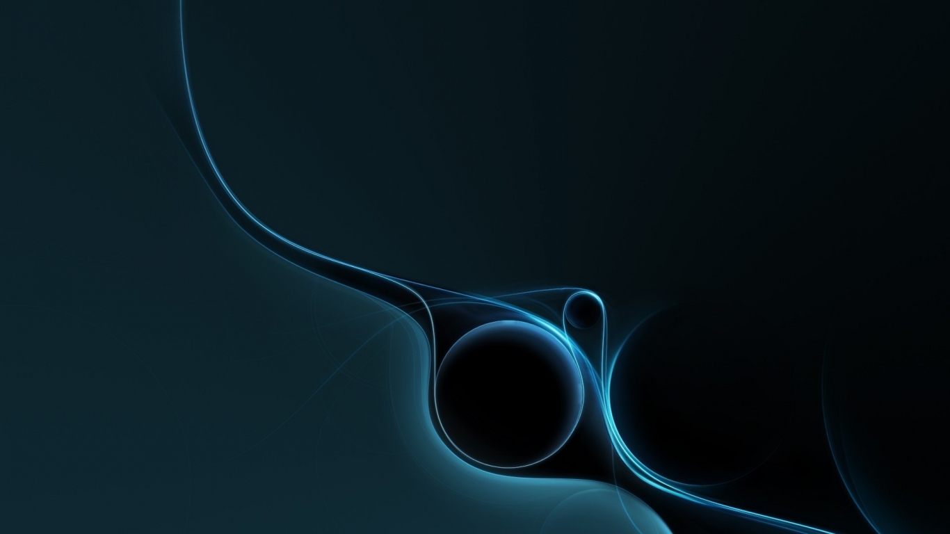 Blue Abstract for 1366 x 768 HDTV resolution
