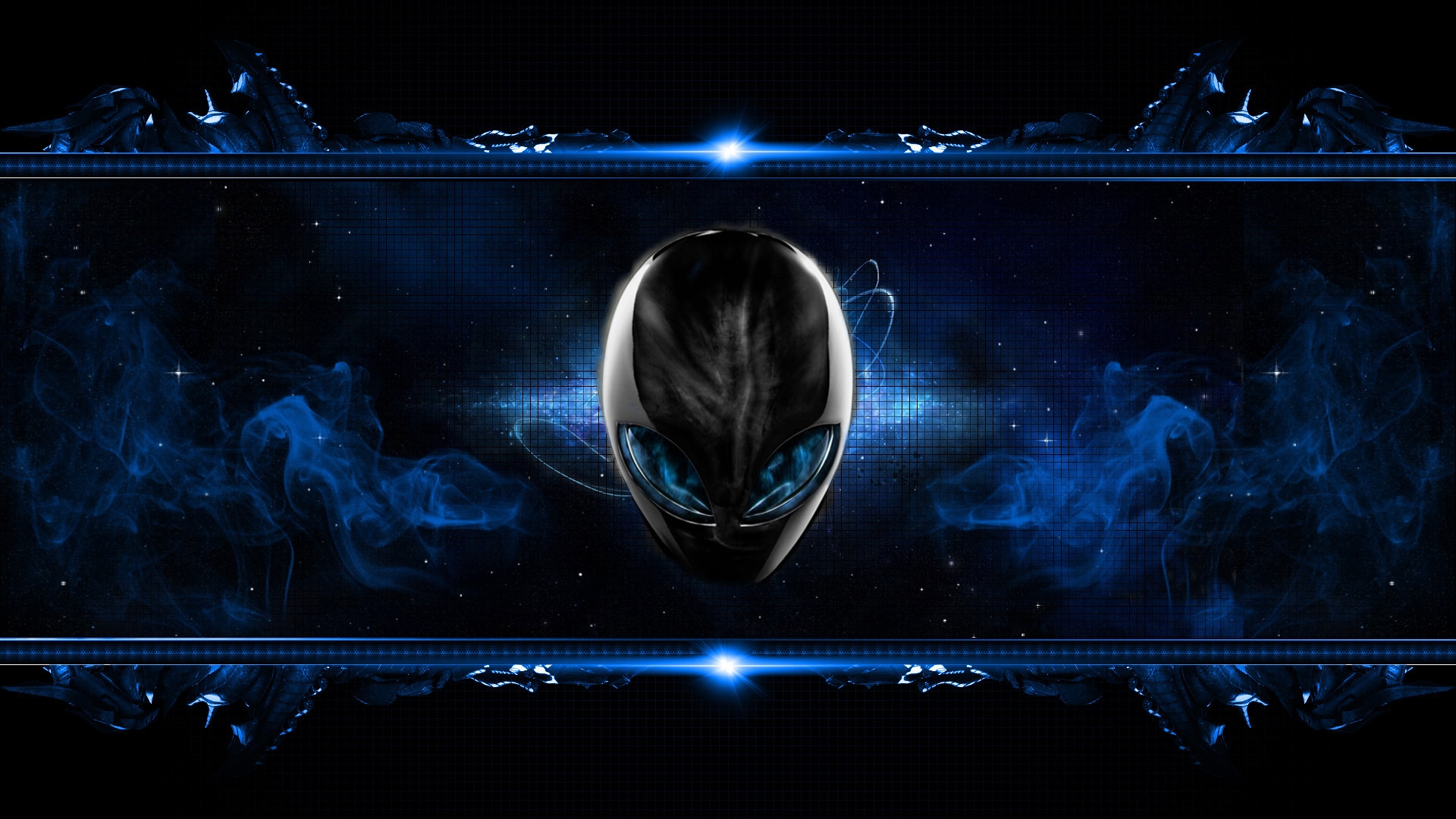 Blue Alien for 1920 x 1080 HDTV 1080p resolution
