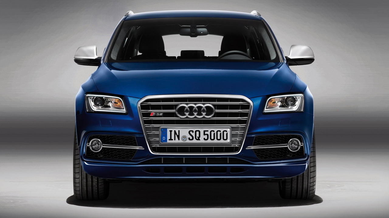 Blue Audi SQ5 TDI Front for 1280 x 720 HDTV 720p resolution