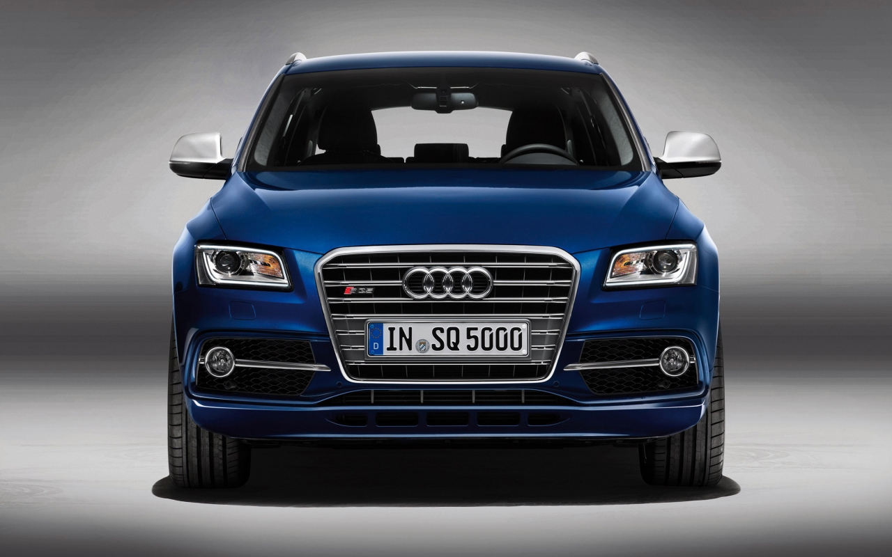 Blue Audi SQ5 TDI Front for 1280 x 800 widescreen resolution