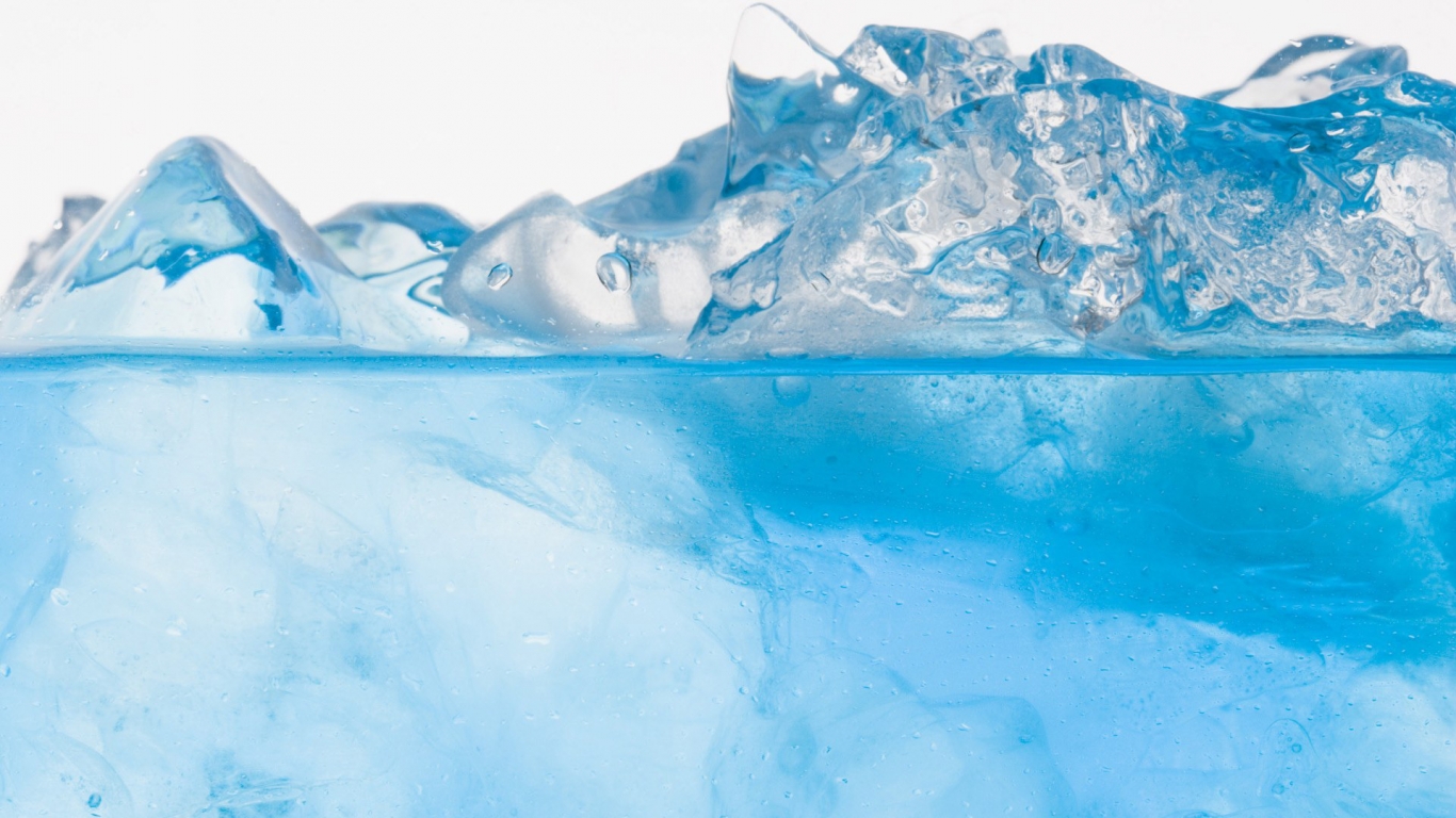 Blue Crystal Ice for 1366 x 768 HDTV resolution