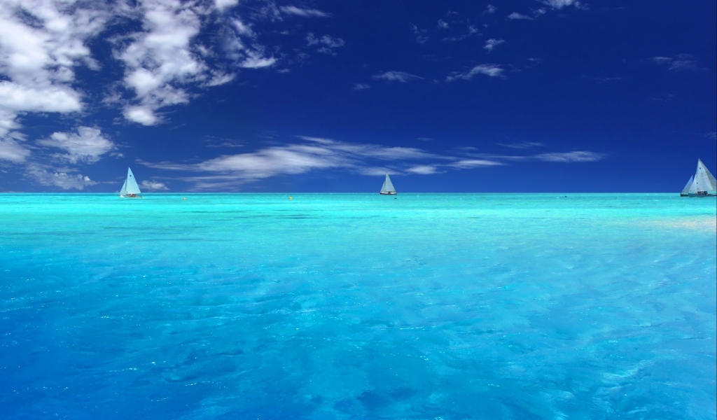 Blue Paradise for 1024 x 600 widescreen resolution