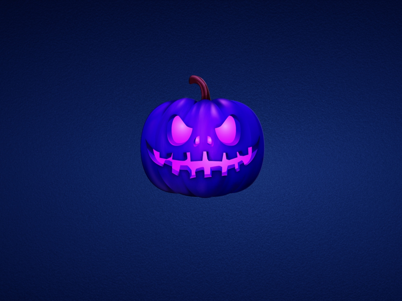 Blue Scary Pumpkin for 1280 x 960 resolution