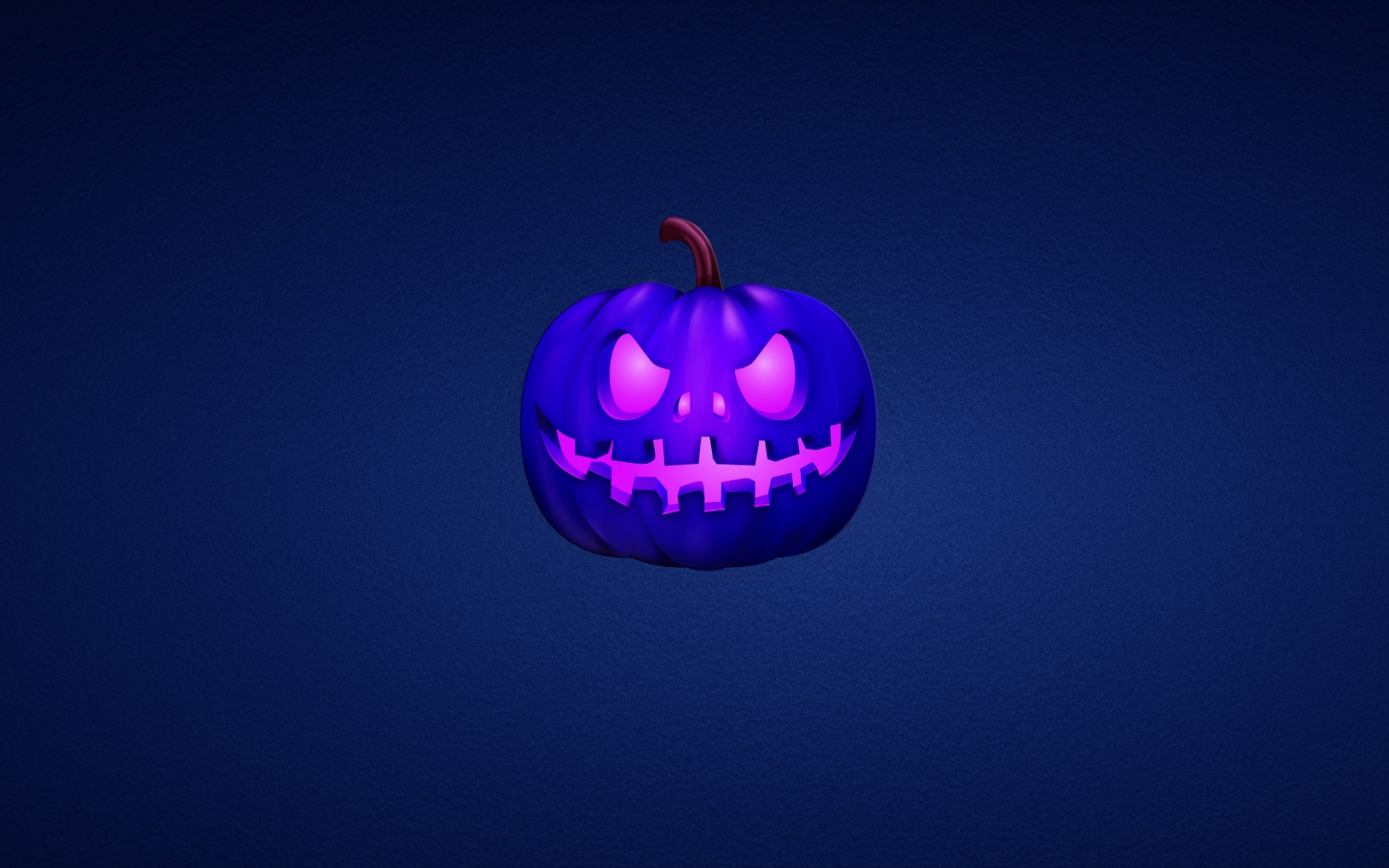 Blue Scary Pumpkin for 1680 x 1050 widescreen resolution