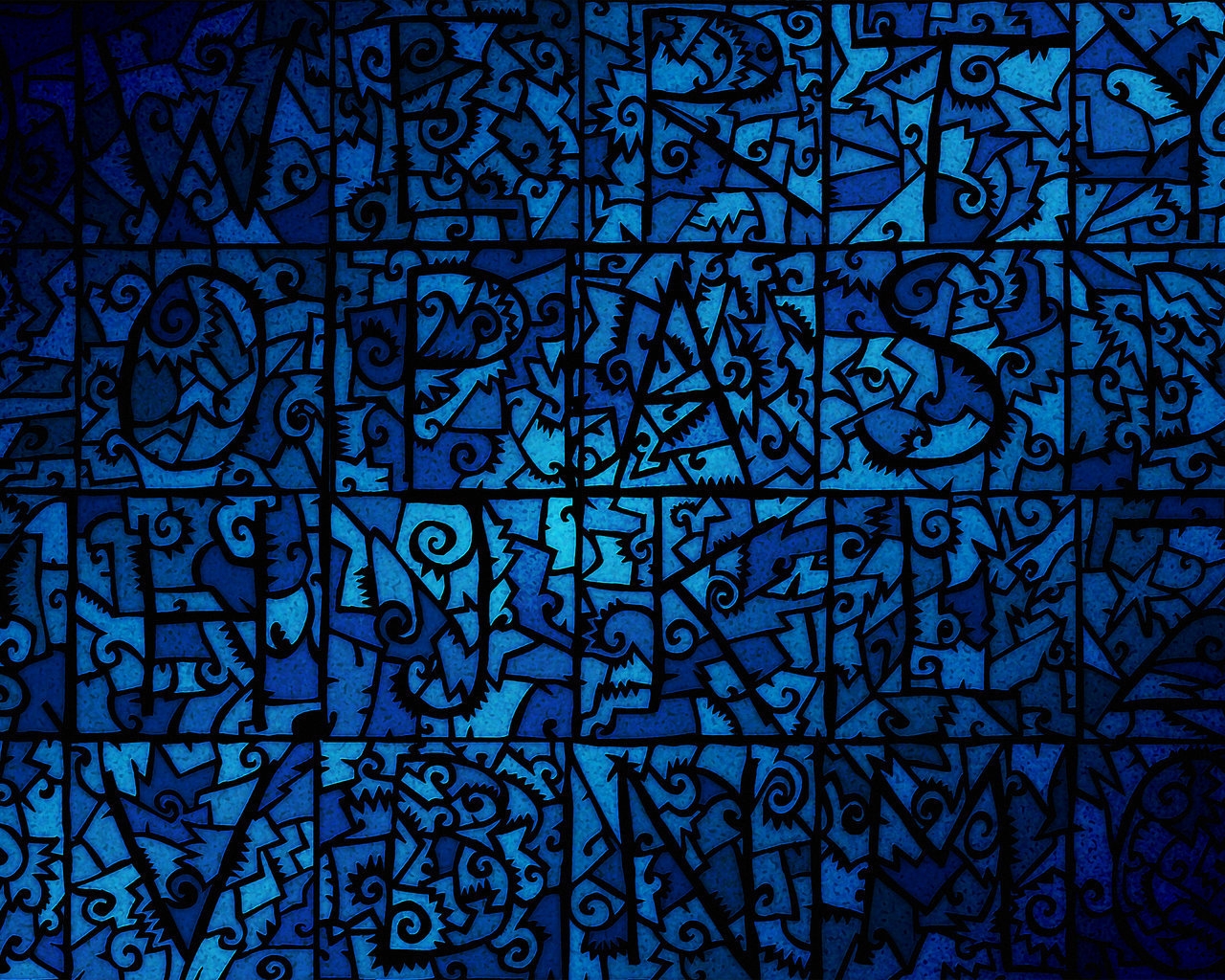 Blue Stained Glass for 1280 x 1024 resolution