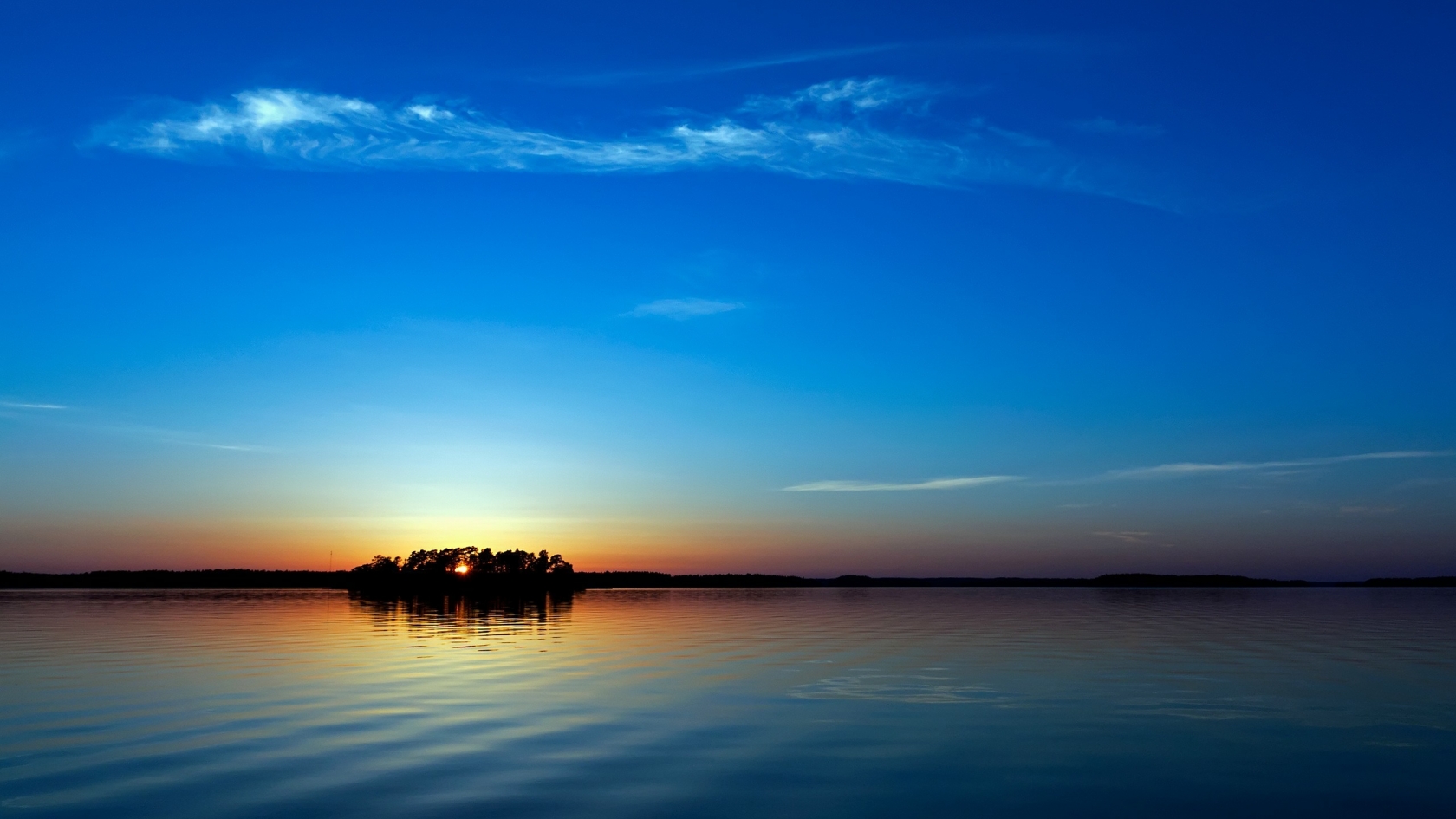 Blue Sunset for 1680 x 945 HDTV resolution