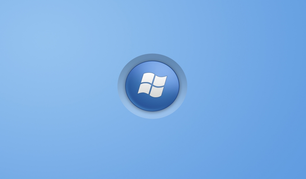 Blue Windows for 1024 x 600 widescreen resolution