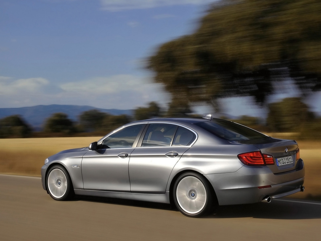 BMW 5 Series Sedan 2010 Rear And Side Speed for 1024 x 768 resolution