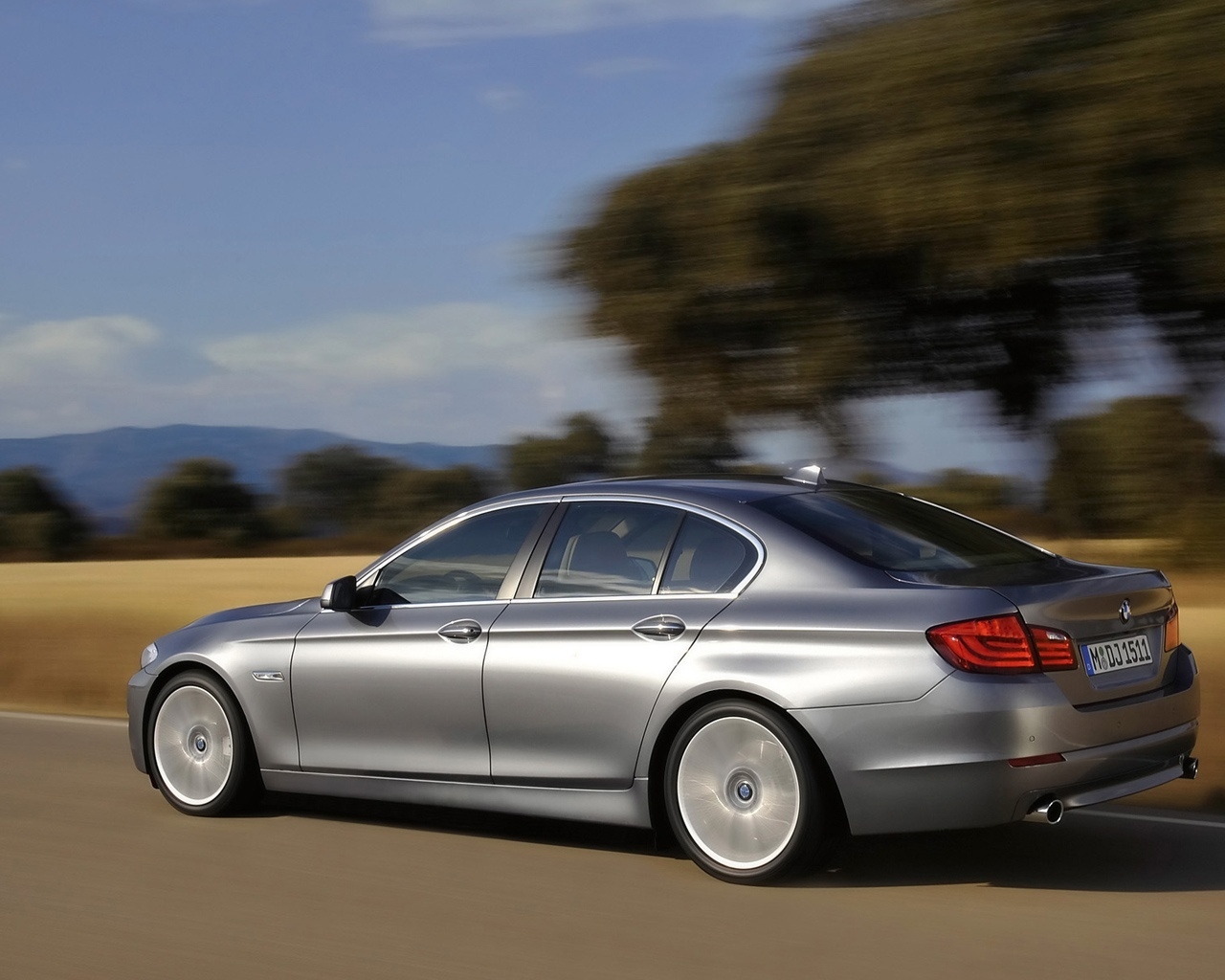 BMW 5 Series Sedan 2010 Rear And Side Speed for 1280 x 1024 resolution
