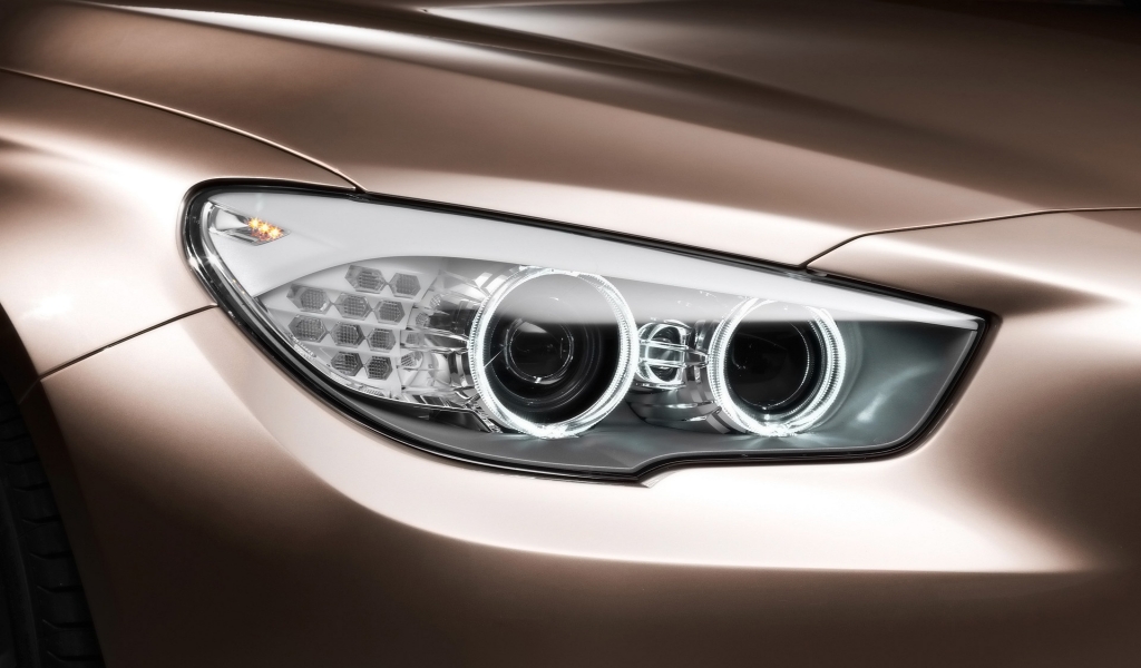 BMW Concept 5 Series Gran Turismo LED Corona Rings for 1024 x 600 widescreen resolution