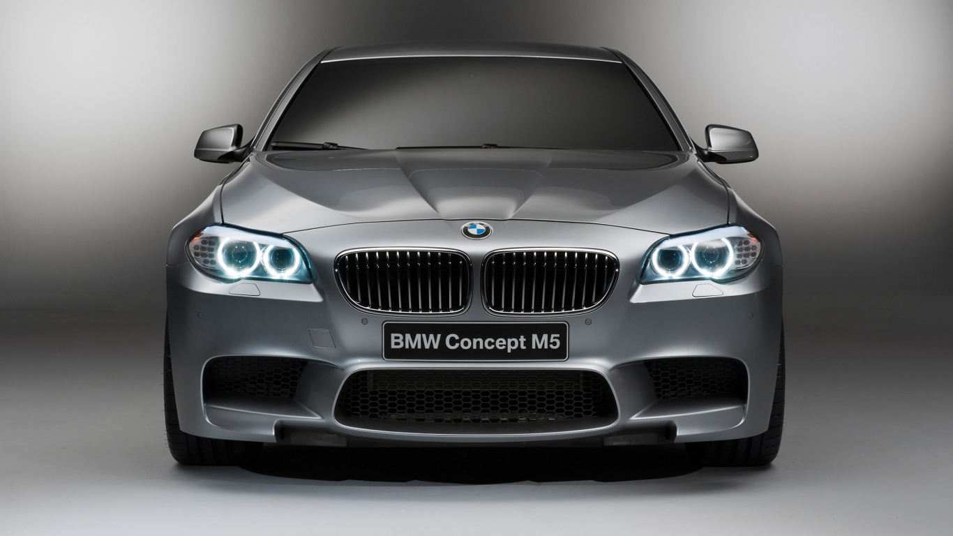 BMW M5 Concept 2012 Front for 1366 x 768 HDTV resolution