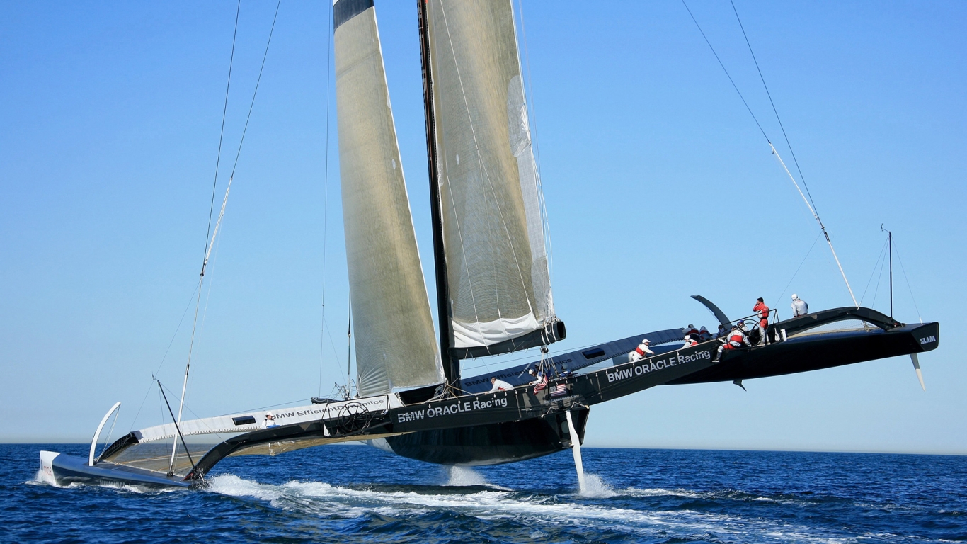 BMW Oracle Racing for 1366 x 768 HDTV resolution