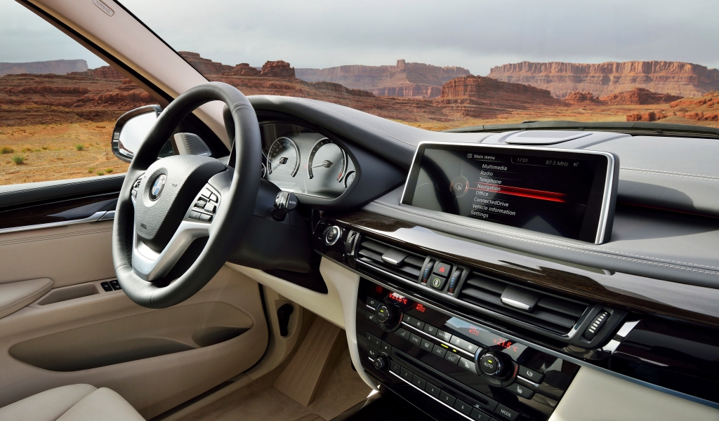 BMW X5 2014 Dashboard for 1024 x 600 widescreen resolution