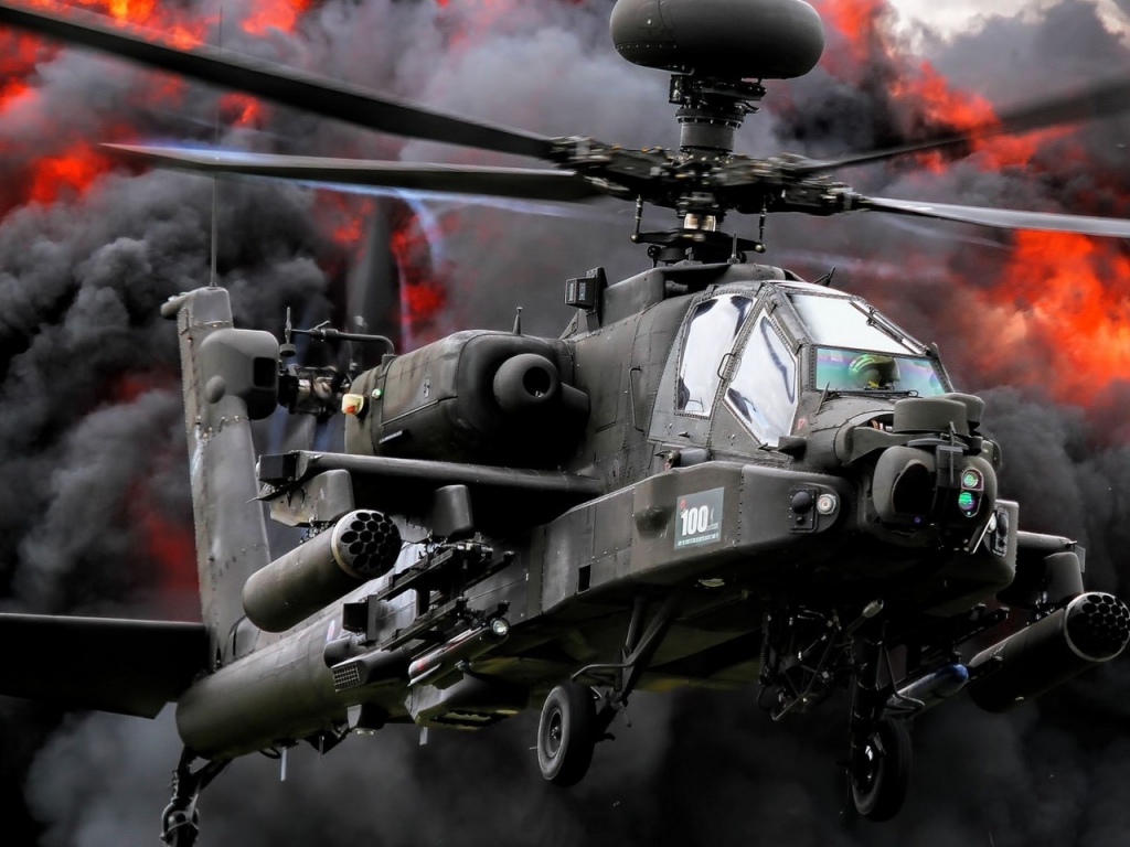 Boeing AH 64 Apache for 1024 x 768 resolution