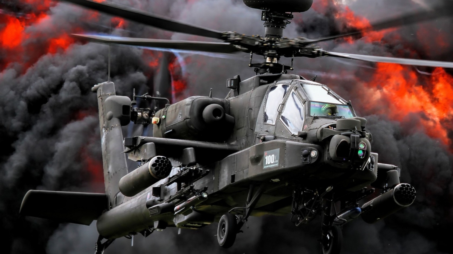 Boeing AH 64 Apache for 1536 x 864 HDTV resolution