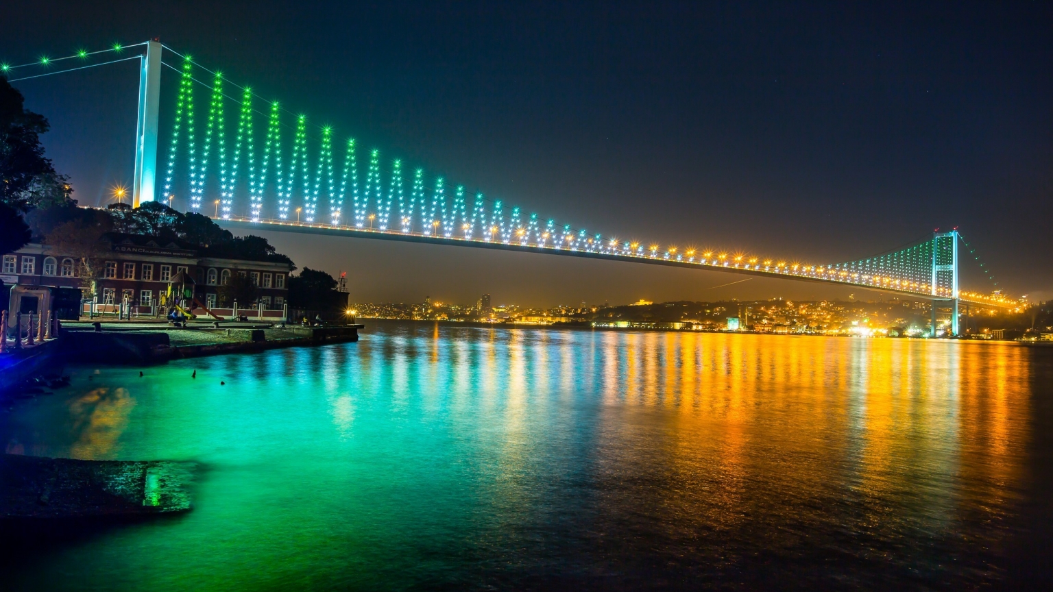 Bosphorus Bridge Istanbul for 1536 x 864 HDTV resolution