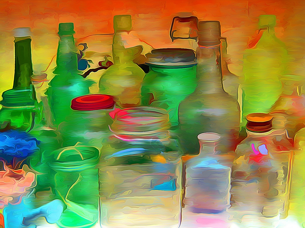 Bottles and Jars for 1024 x 768 resolution