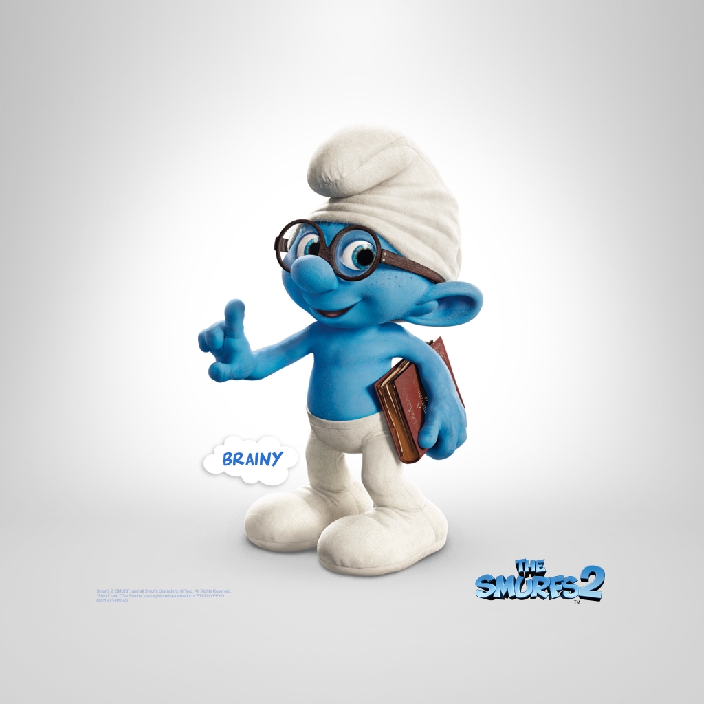 Brainy The Smurfs 2 for 1024 x 1024 iPad resolution