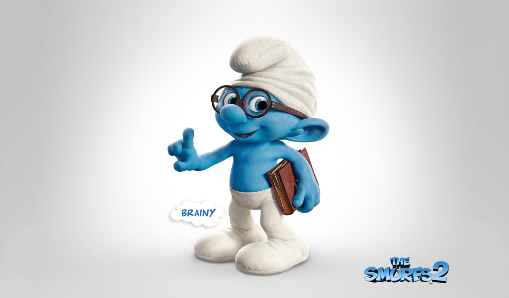 Brainy The Smurfs 2 for 1024 x 600 widescreen resolution