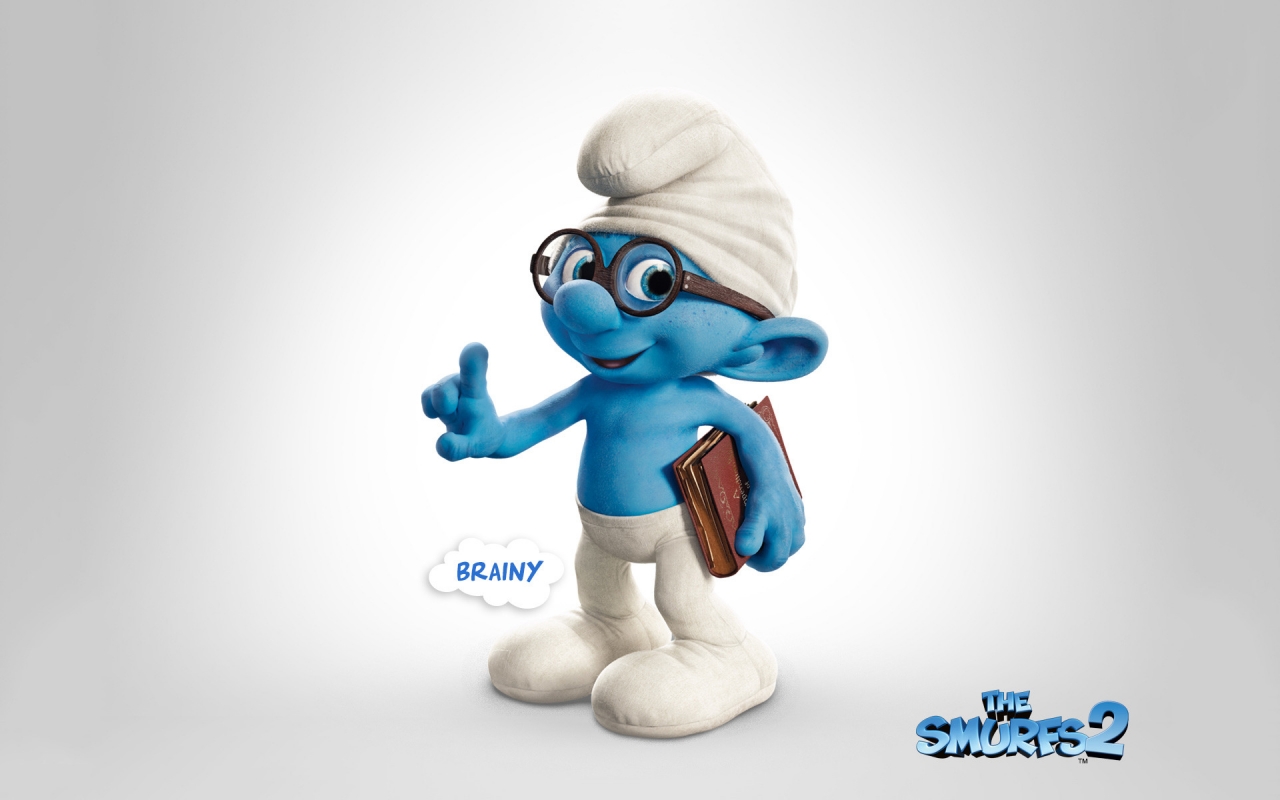 Brainy The Smurfs 2 for 1280 x 800 widescreen resolution
