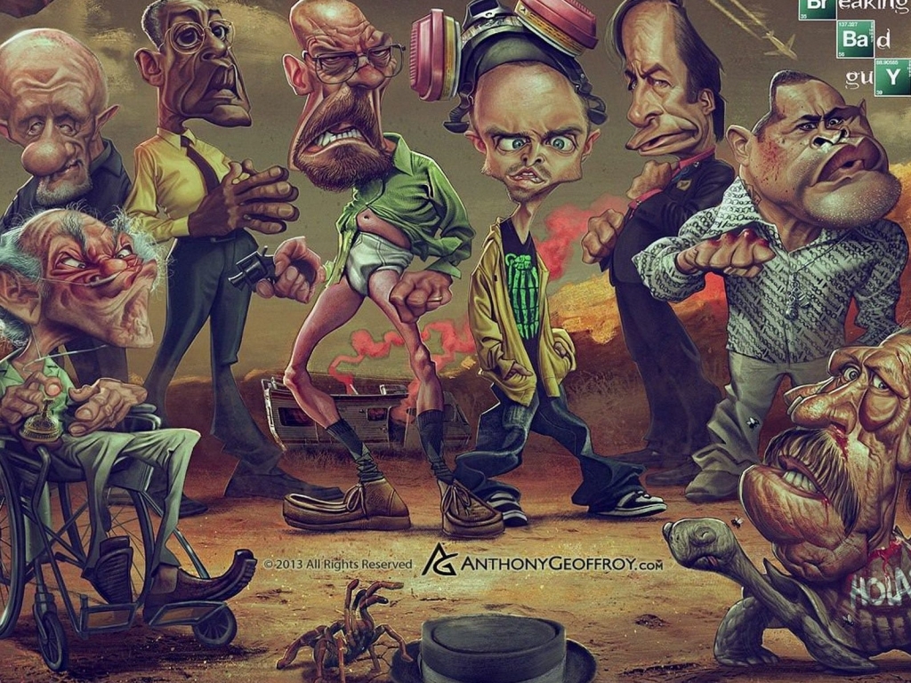 Breaking Bad Guys for 1024 x 768 resolution