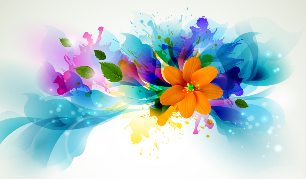 Bright Flowers for 1024 x 600 widescreen resolution