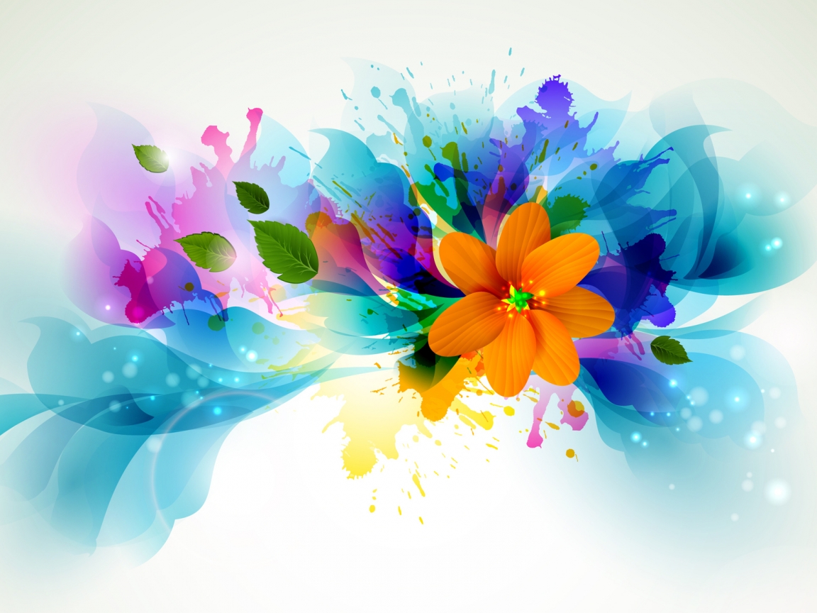 Bright Flowers for 1152 x 864 resolution