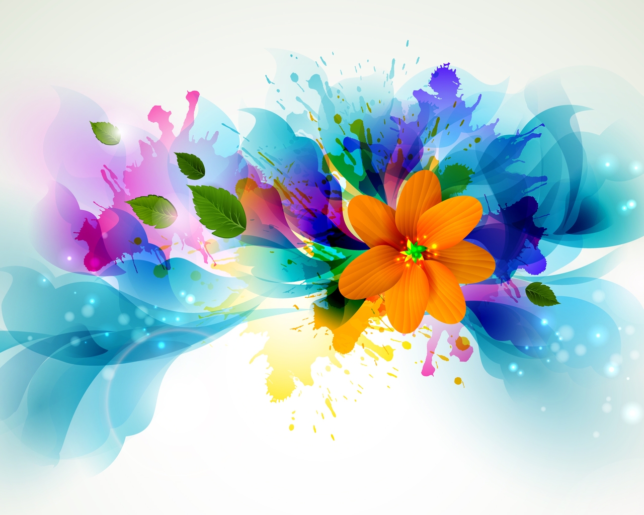 Bright Flowers for 1280 x 1024 resolution