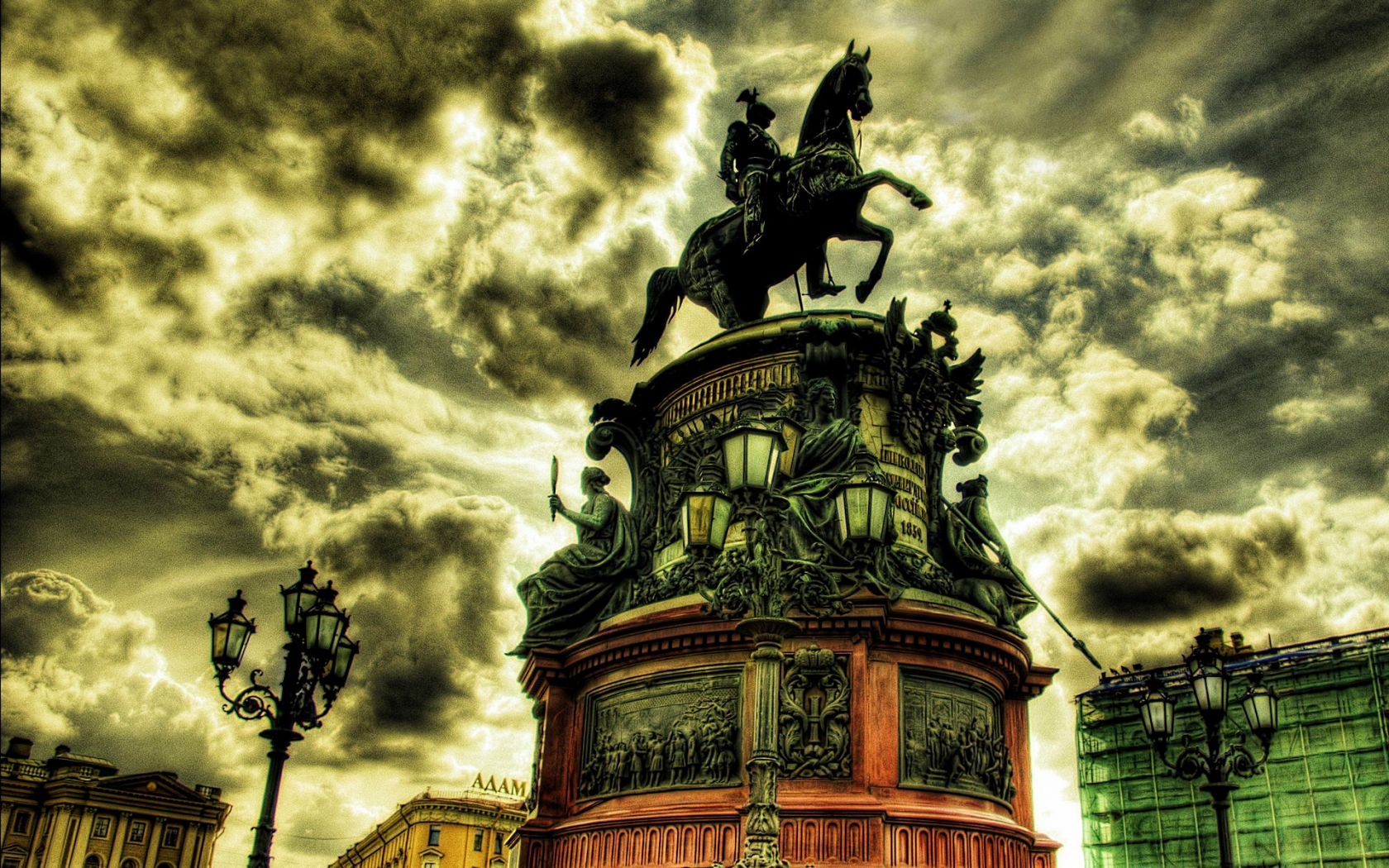 Bronze Horseman St Petersburg for 1680 x 1050 widescreen resolution