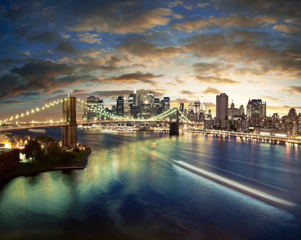 Brooklyn Bridge New York for 1280 x 1024 resolution