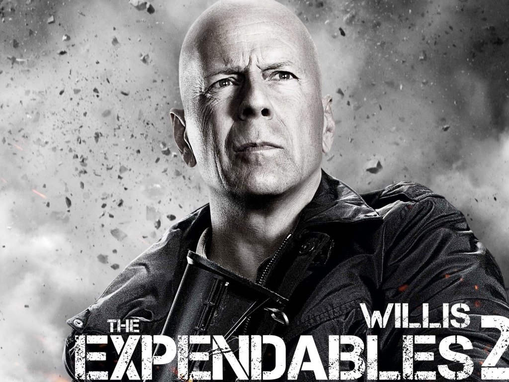 Bruce Willis Expendables 2 for 1024 x 768 resolution